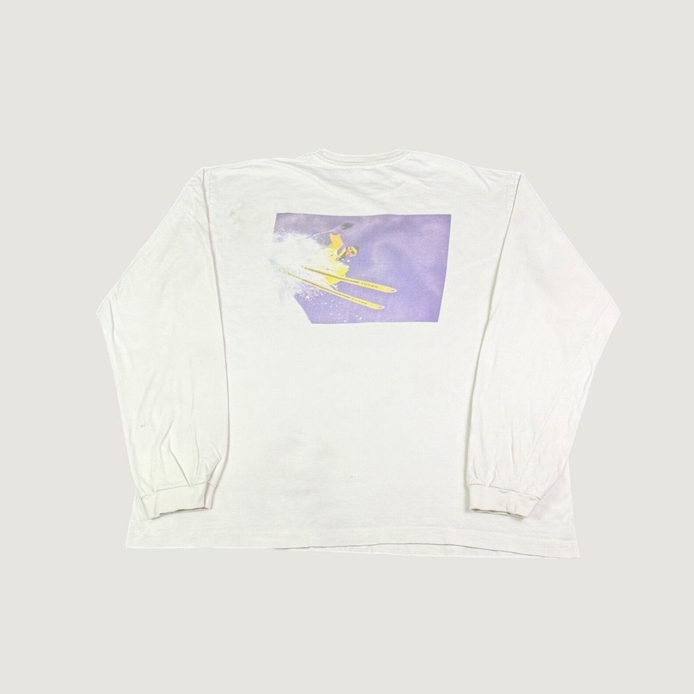 Vintage Black Diamond Sloper Extreme Ski Experience Long Sleeve T-Shirt White L
